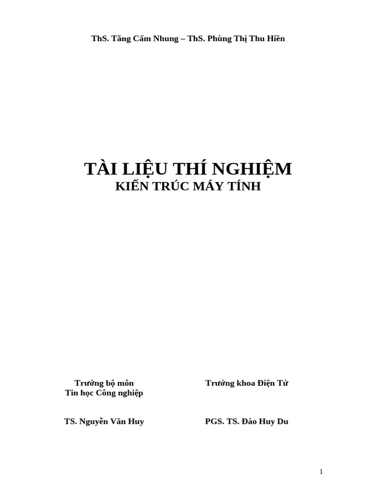 Thi - Nghiem KTMT | PDF