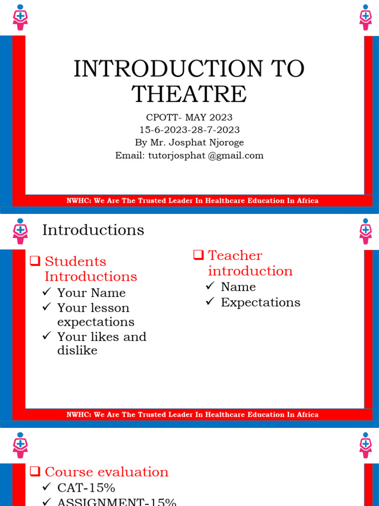 Introduction To Theatre | PDF