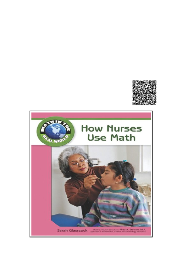 How Nurses Use Math Math in The Real World 1st Edition Sarah Glasscock ...