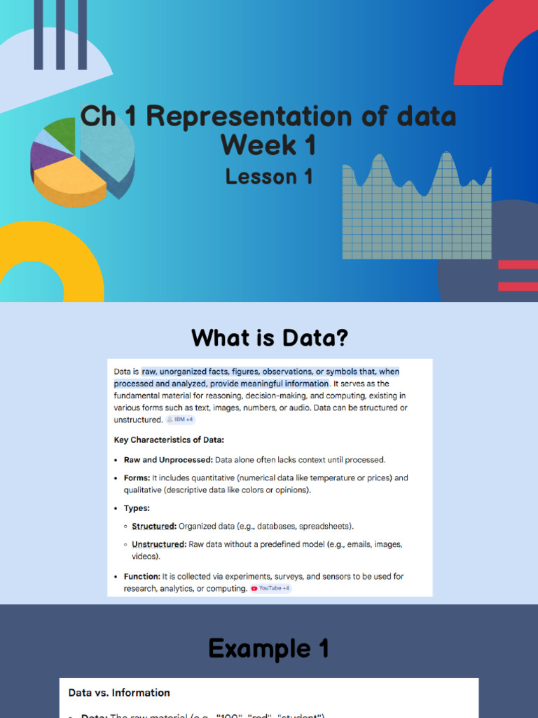 Statistics CH 1 Week 1 Lesson 1 | PDF