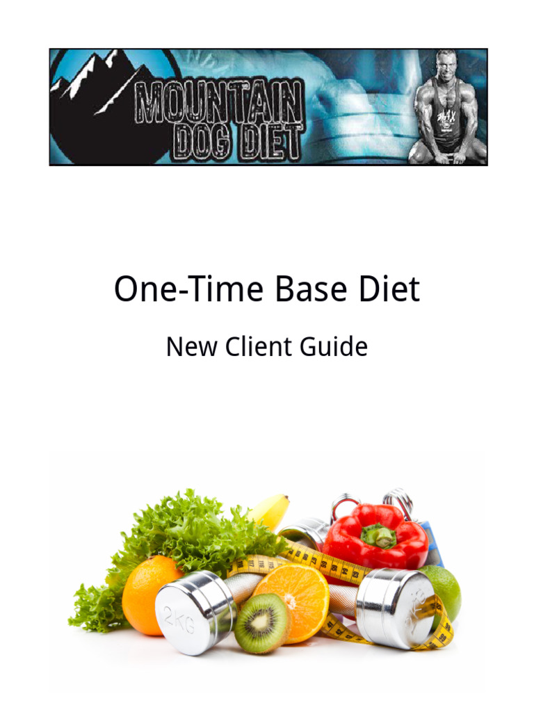 MDT - One Time Nutrition | PDF