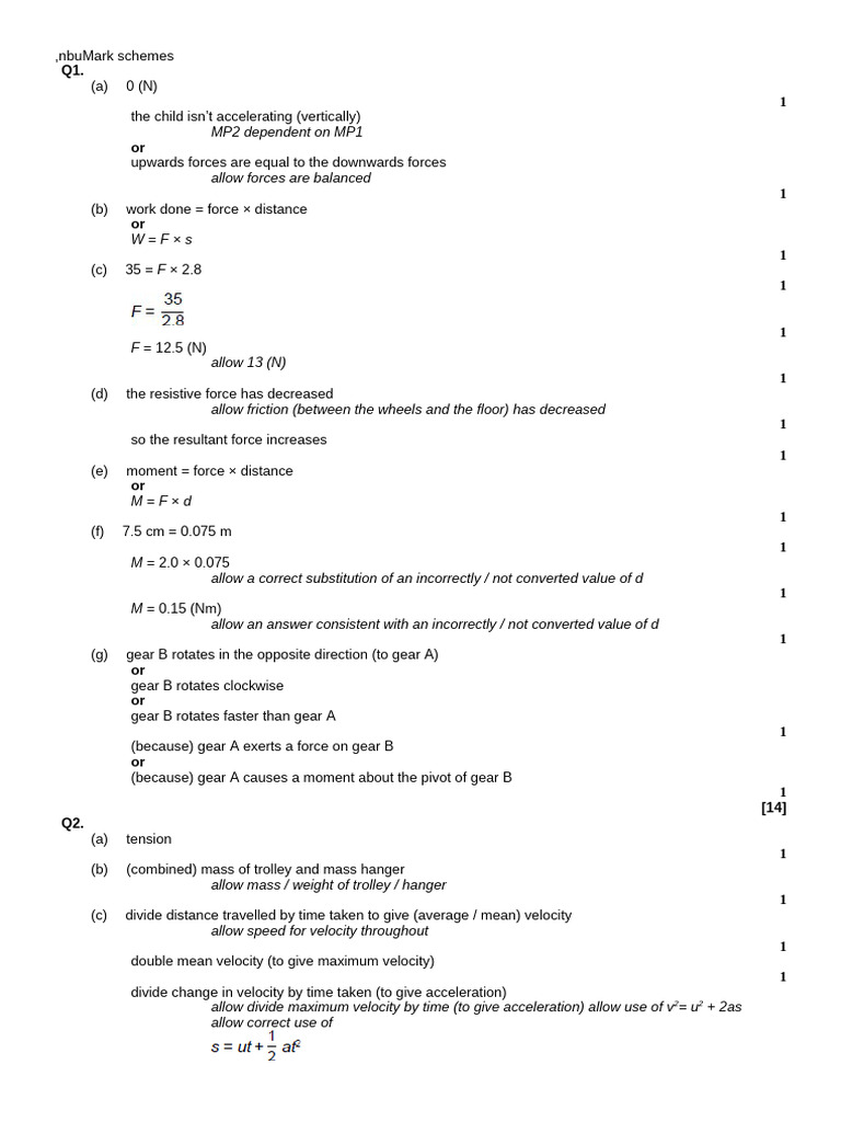 Phys Paper 2 Topics - MS | PDF