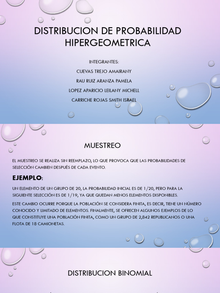 Distribucion de Probabilidad Hipergeometrica | PDF
