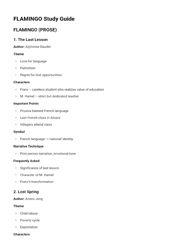 English Literature Notes | PDF