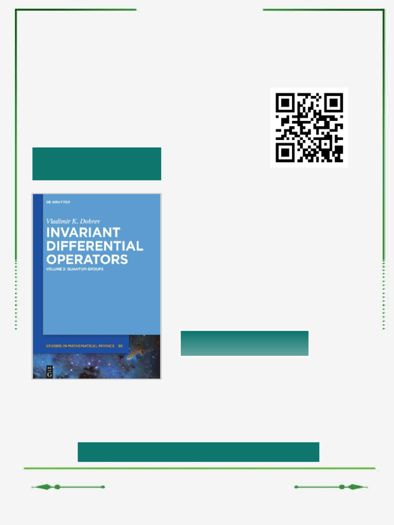 Invariant Differential Operators Volume 2 Quantum Groups 1st Edition ...