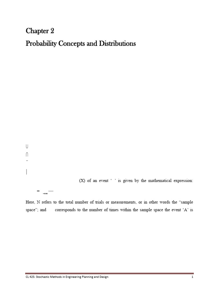 Chapter 2-Probability Distribution | PDF