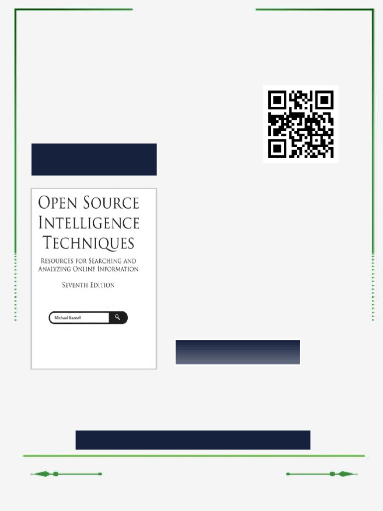 Open Source Intelligence Techniques: Resources For Searching and ...
