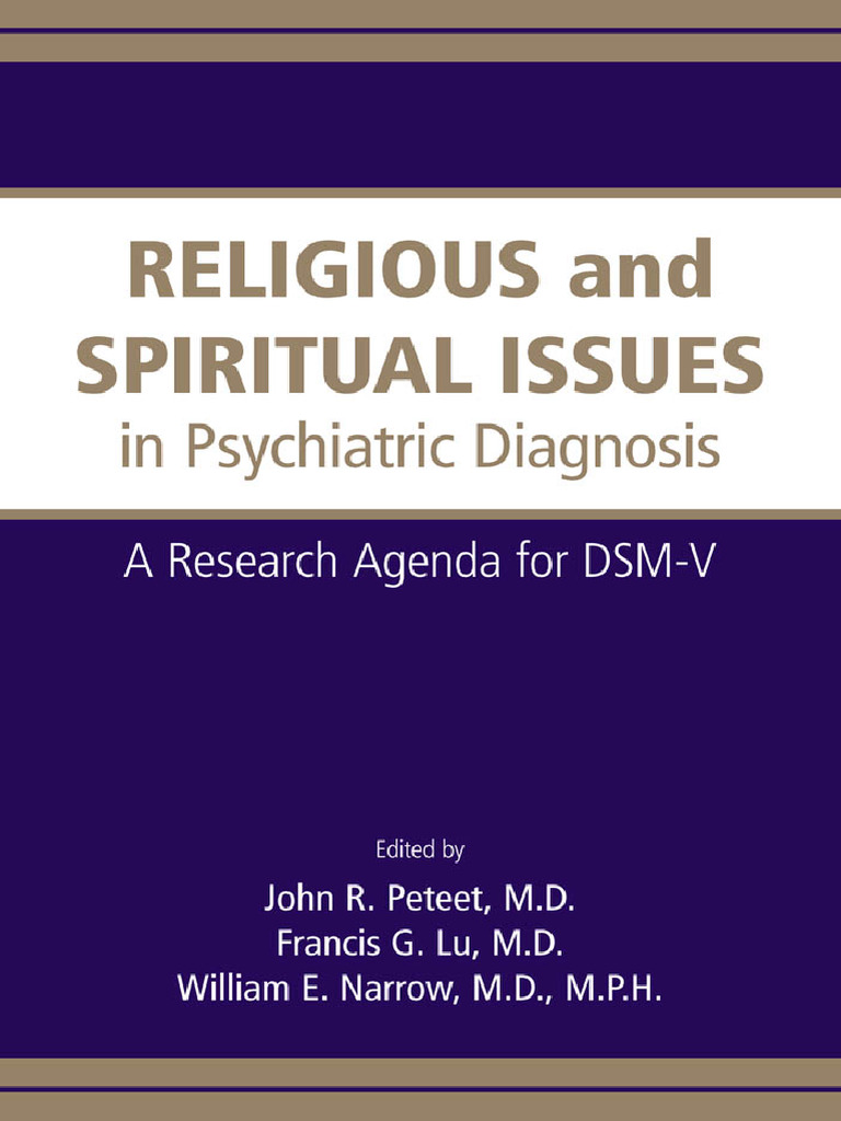 BOOK - Religious and Spiritual Issues in Psychiatric Diagnosis | PDF