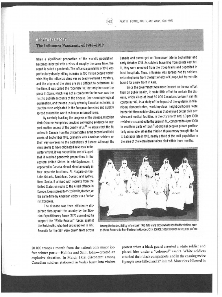 Reading - The Influenza Pandemic of 1918 | PDF