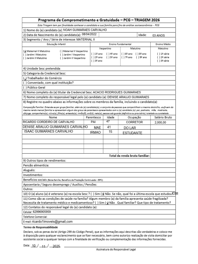 Triagem e Checklist PCG 2026 | PDF | Imposto de Renda