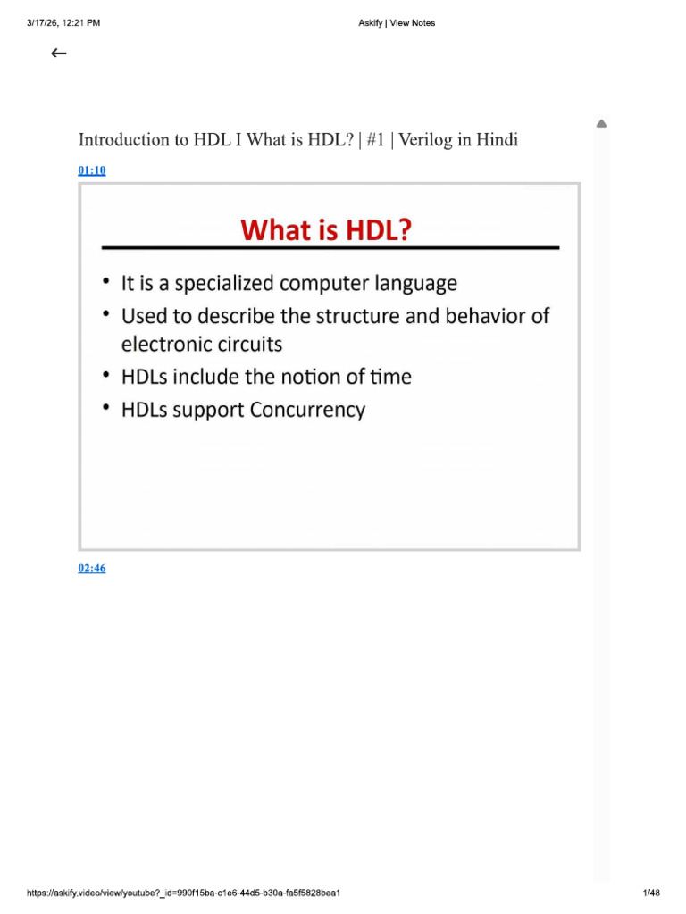 HDL Verilog | PDF