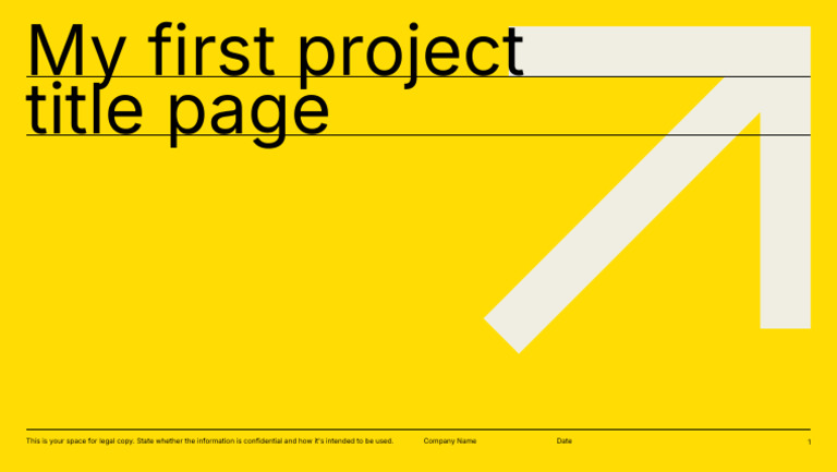My First Project Title Page | PDF