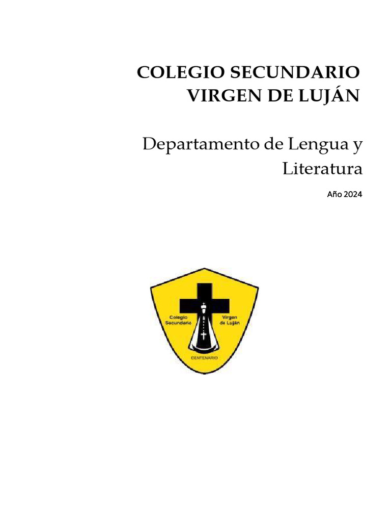 Cuadernillo de Lengua y Literatura 2024 - 1er Año | PDF