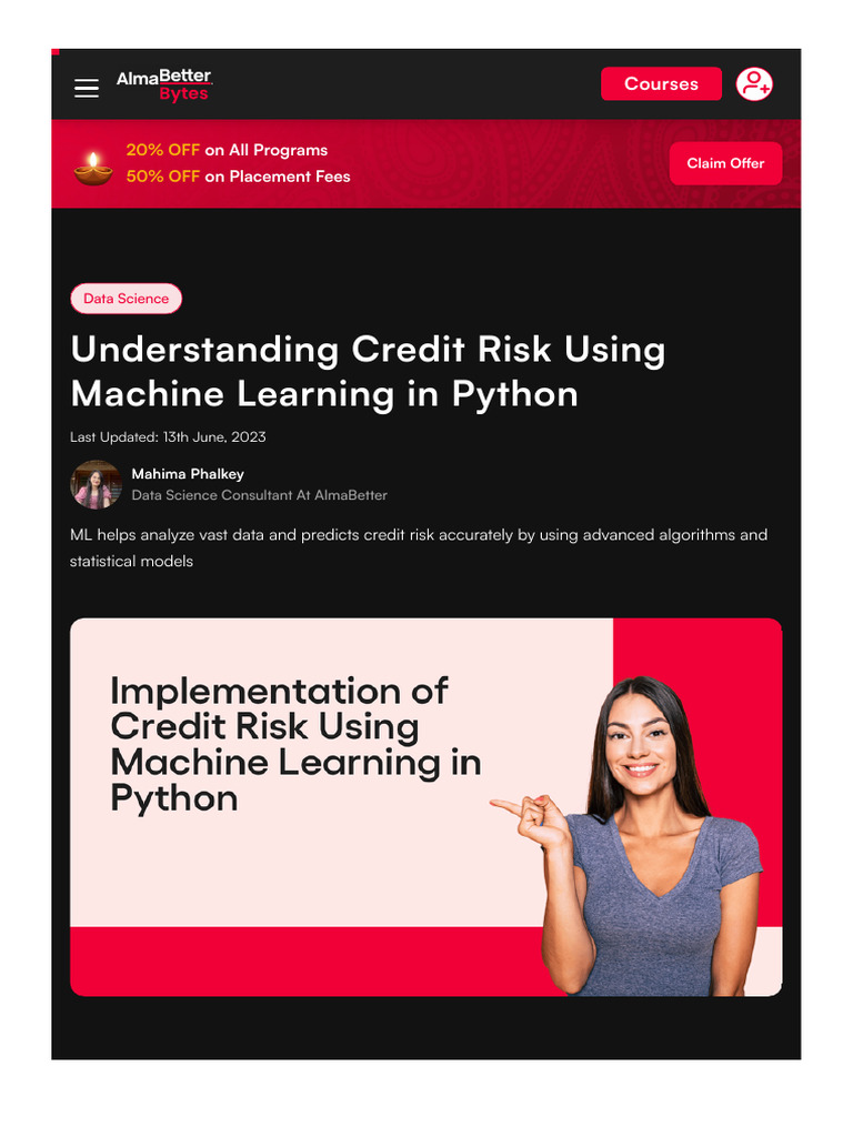 Print and Read Understanding Credit Risk Using Machine Learning in ...