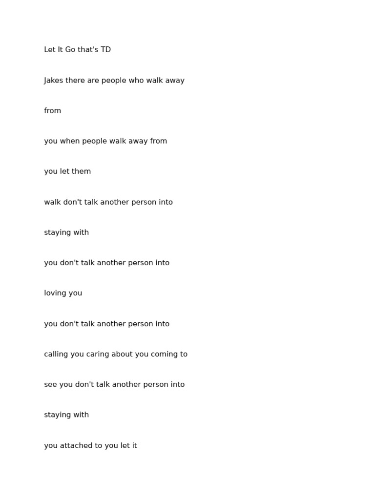 Let It Go | PDF | Psychology | Emotions