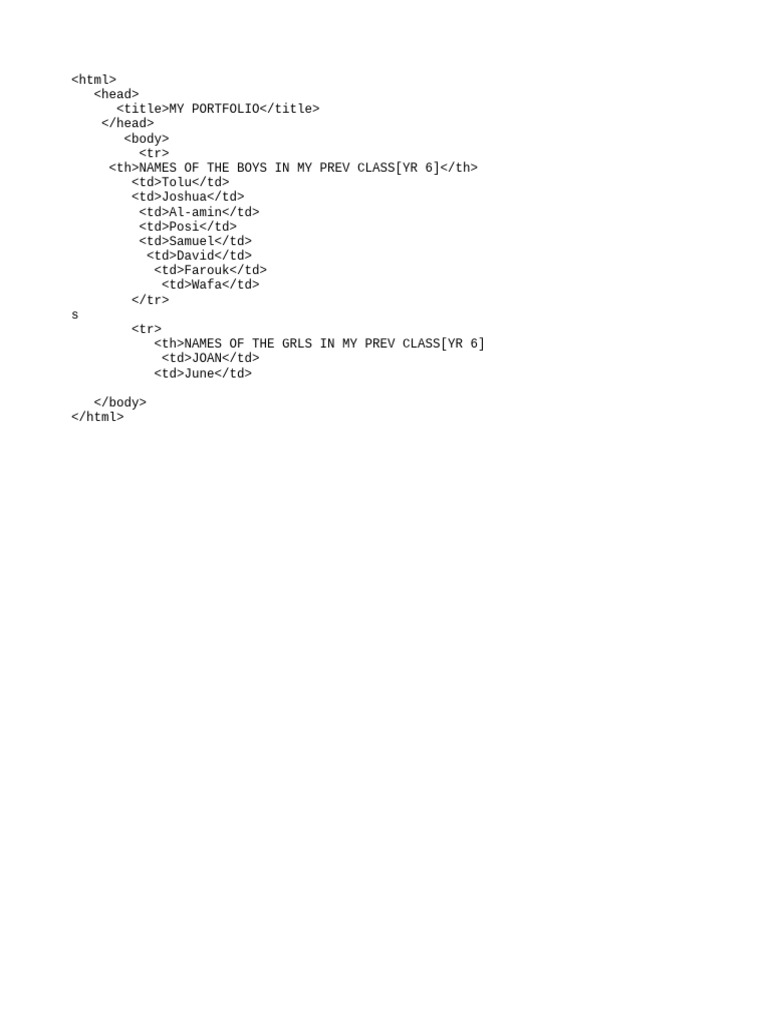 My Class | PDF
