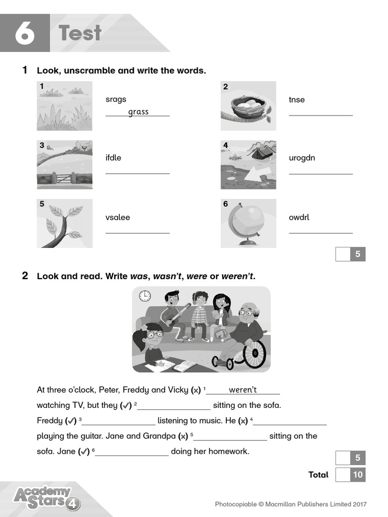 AS TRC4 U6 Test | PDF
