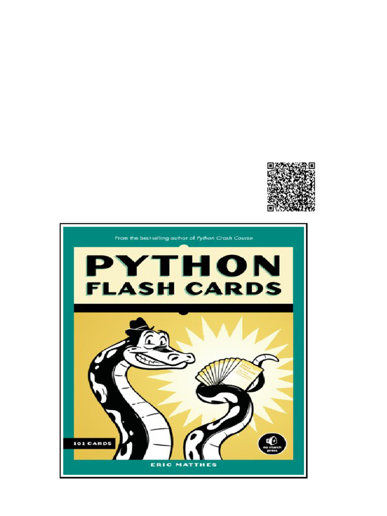 Python Flash Cards Syntax Concepts and Examples Eric Matthes | PDF ...