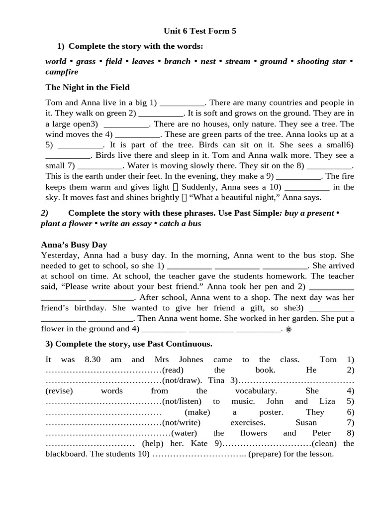 Unit 6 Test | PDF