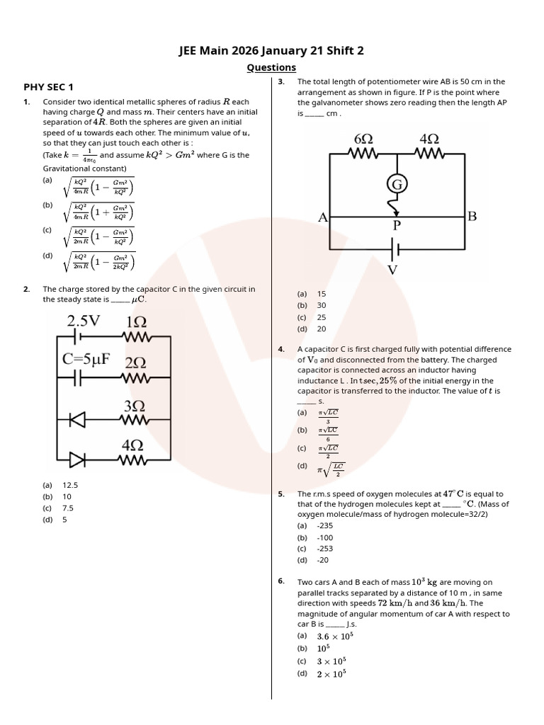 Vedantu Tests | PDF