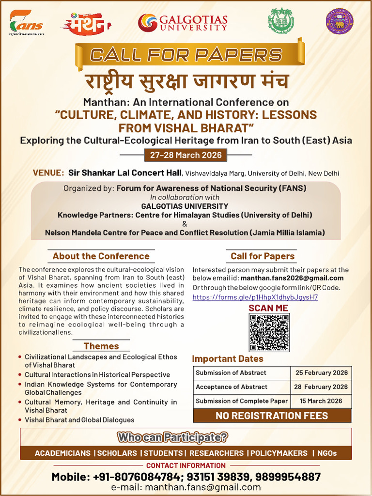 Call For Paper 10th Feb 2026 Single Pages | PDF