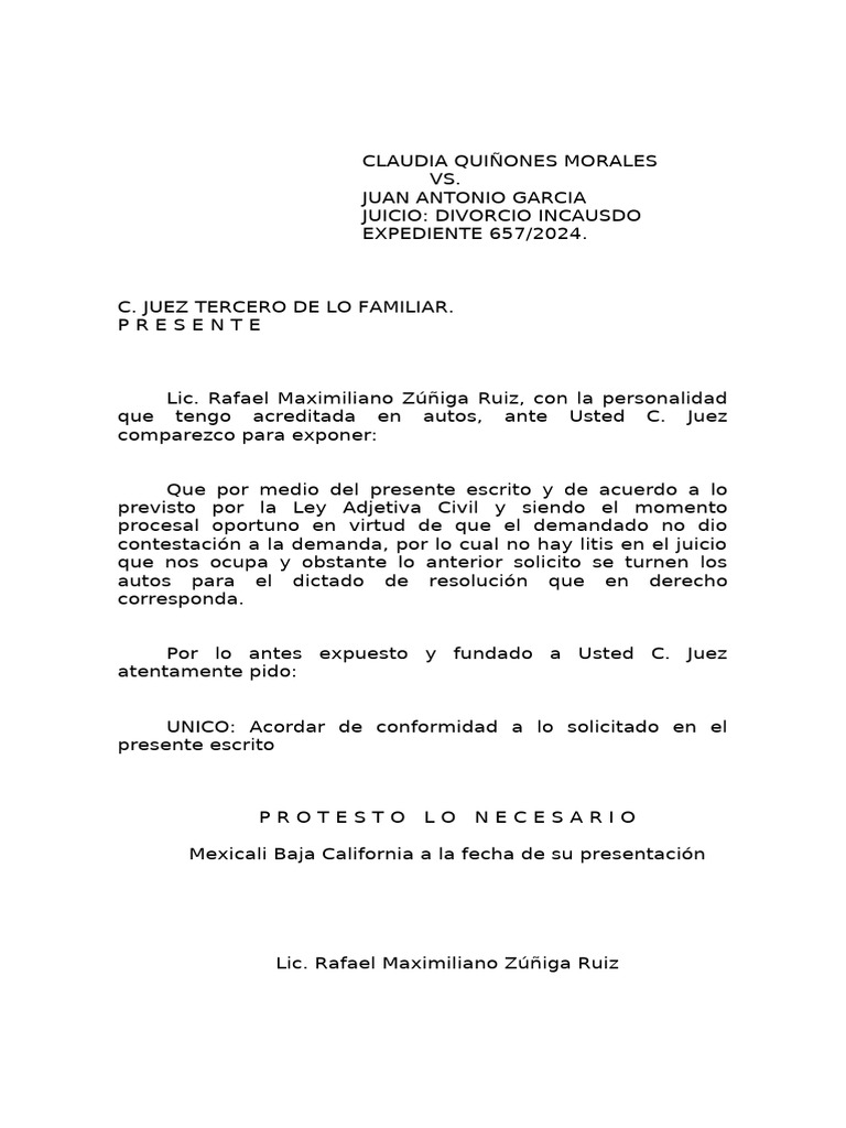 Solicita Resolucion - . . | PDF
