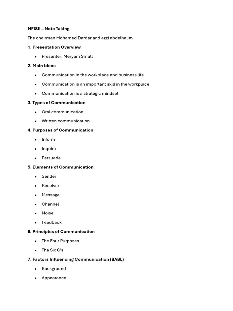 Note Taking | PDF