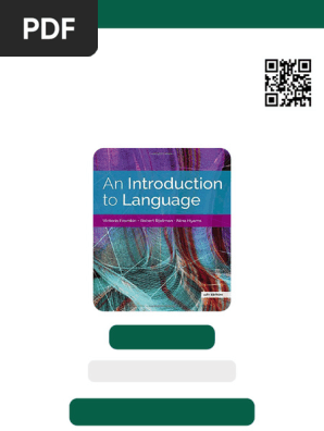An Introduction To Language 11th Edition Victoria Fromkin Ebook