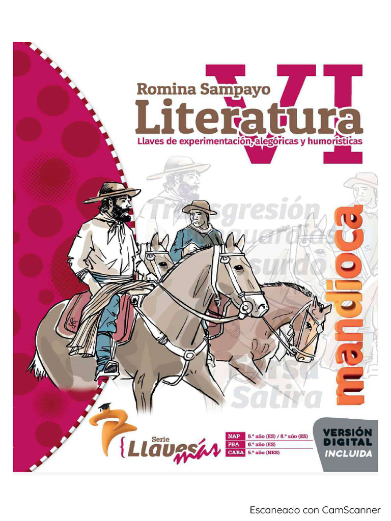 Literatura VI Llaves Más. Edit. Mandioca 2024 | PDF