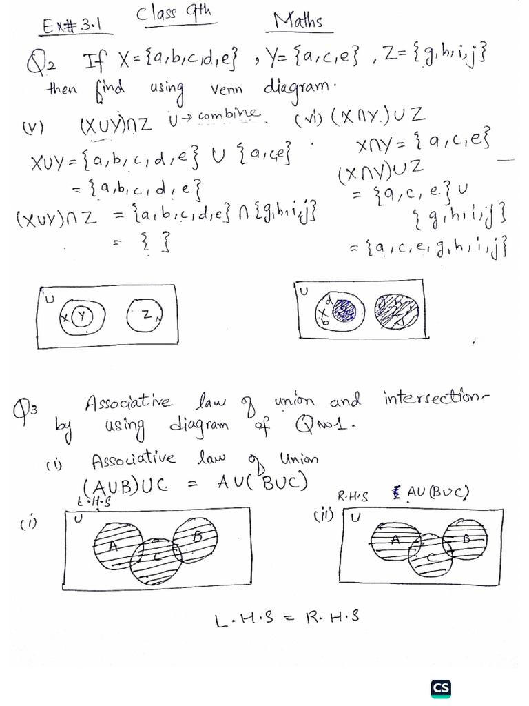 9 Class Maths Today Class Work-1 | PDF