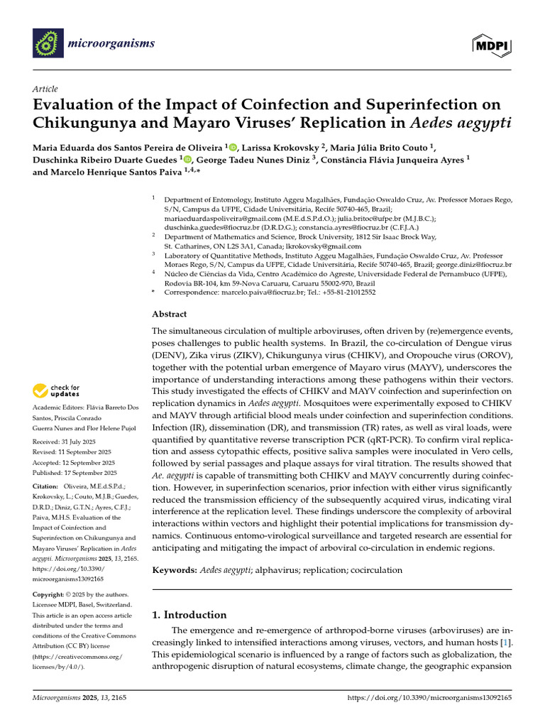 Oliveira Et Al. - 2025 - Evaluation of The Impact of Coinfection and ...