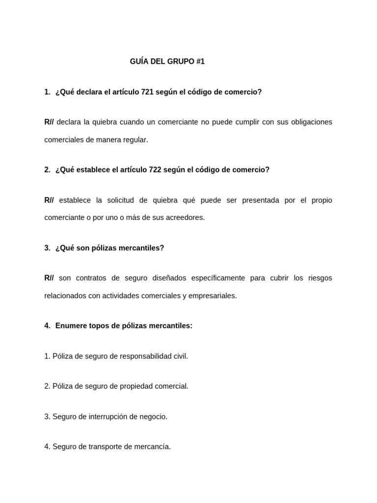 Guía de Derecho Mercantil Iii | PDF | Póliza de seguros | Seguro