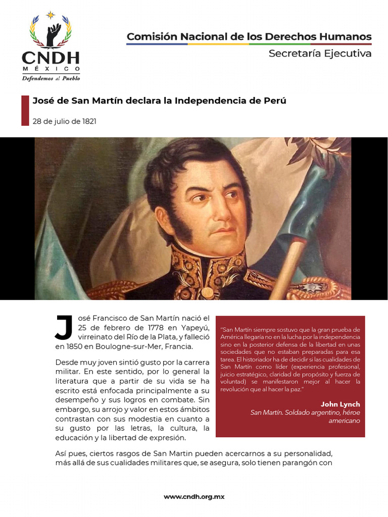 San Martin y La Independencia | PDF