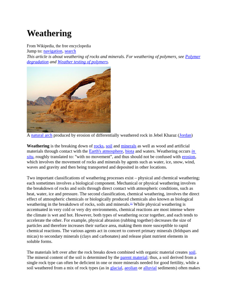 Weathering | PDF
