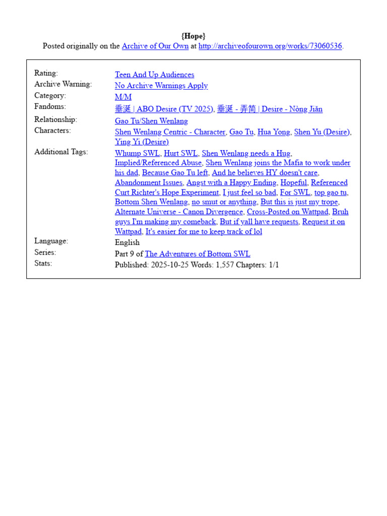 Hope | PDF