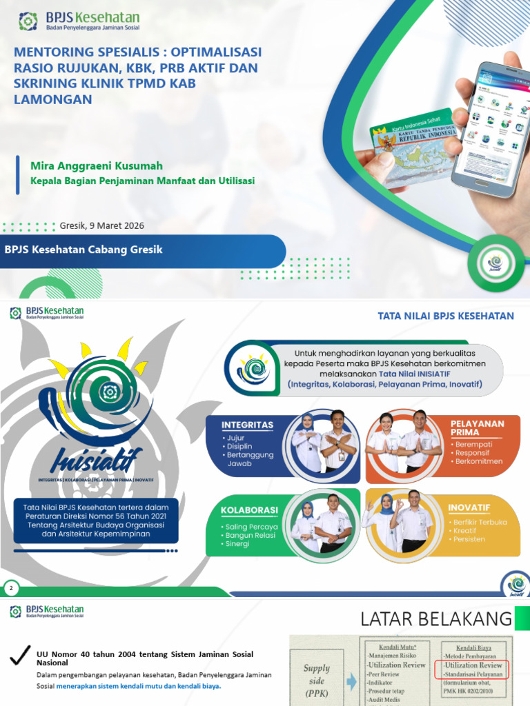 Materi Optimalisasi Klinik TPMD Kab Lamongan | PDF
