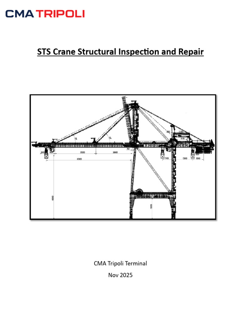 STS Crane Structural Inspection and Repair Scope of Work - POT | PDF ...