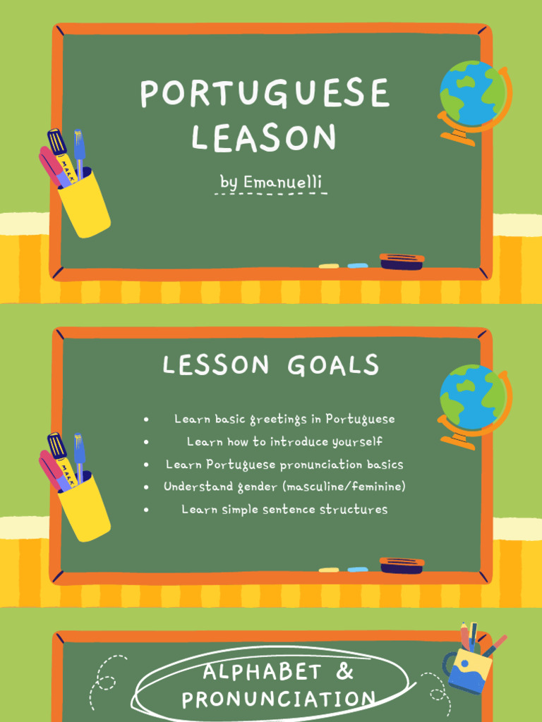 Portuguese Leason 1 | PDF