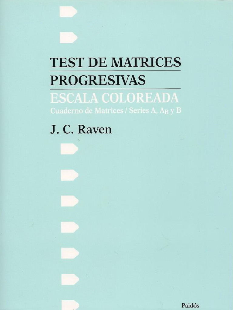 Raven Escala Coloreada - Cuadernillo Completo | PDF