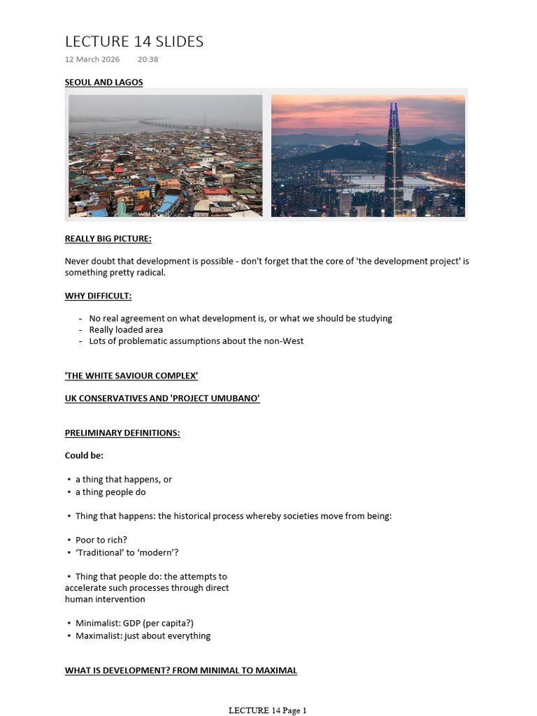 Lecture 14 Slides | PDF