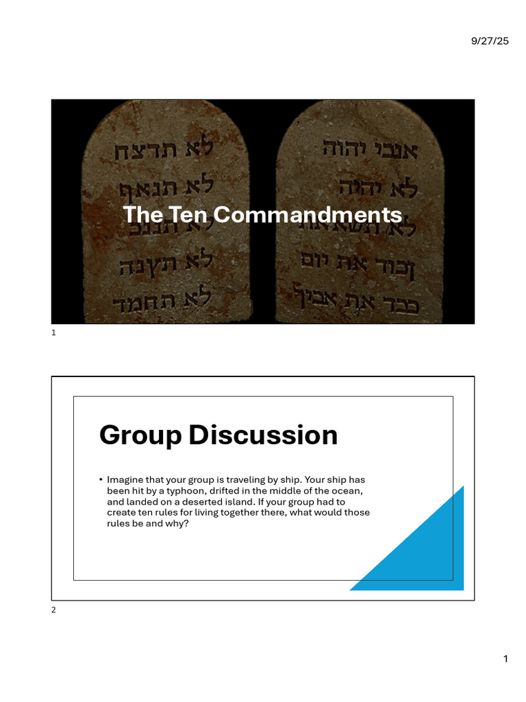 The Ten Commandments | PDF