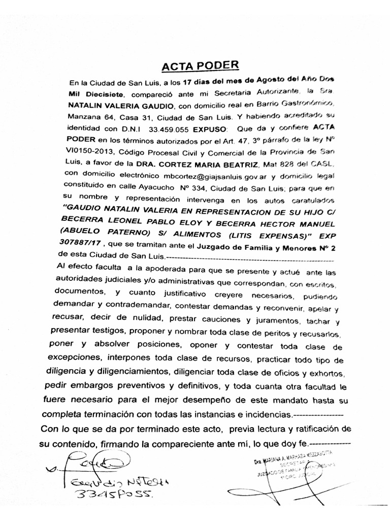 Acta Poder | PDF