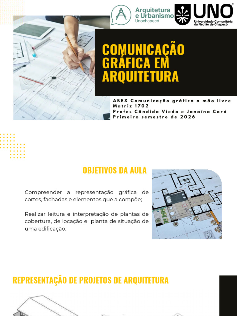 Aula 2 Representação Gráfica em Arquitetura | PDF