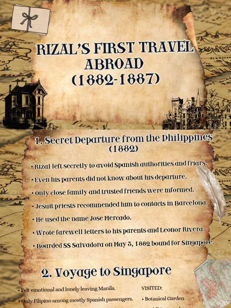 Jose Rizals First Voyage | PDF