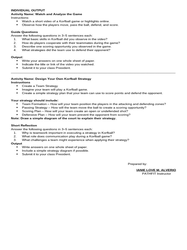 Pathfit 4 Activity | PDF