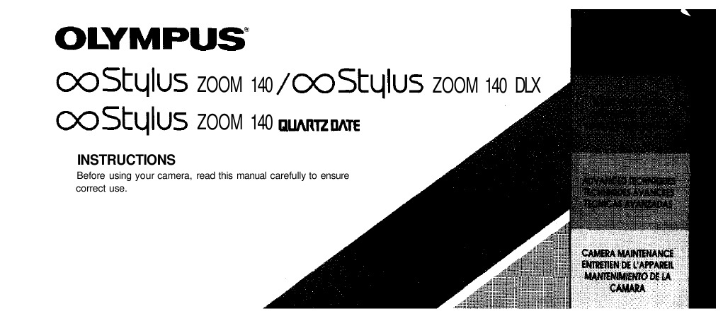 Olympus Stylus Zoom 140 Manual | PDF | Flash (Photography) | Autofocus