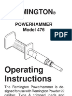 Remington PowerHammer Model 476 Manual