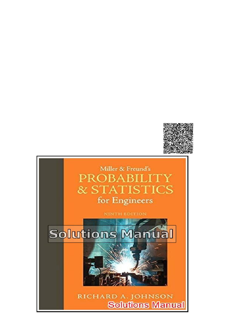 Probability and Statistics For Engineers and Scientists For Engineers ...