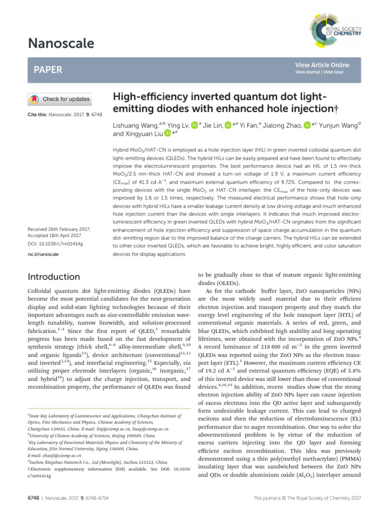 2017-High-Efficiency Inverted Quantum Dot Lightemitting Diodes With ...