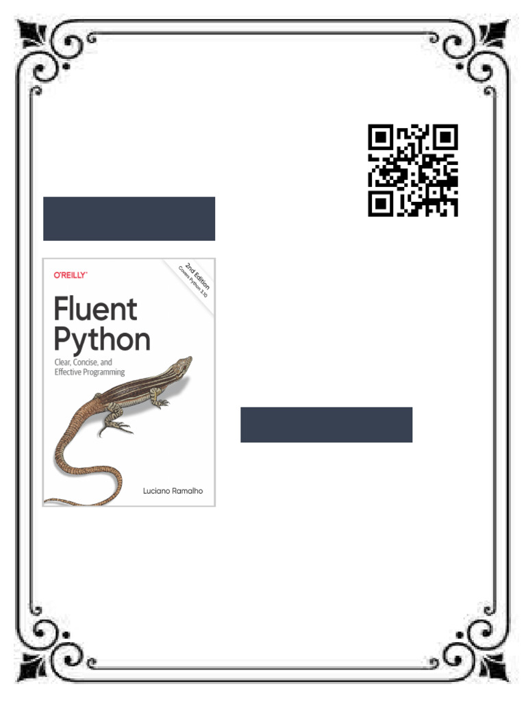 Fluent Python, 2nd Edition Luciano Ramalho Ebook Instant Reissue | PDF